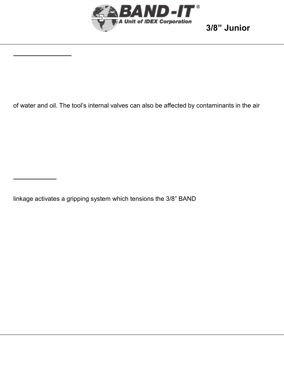 It5000-ab, Tool overview, 8 of 38 | 3/8” junior, Tool | BAND-IT IT5000-AB 3/8 Junior Tool User Manual | Page 8 / 38