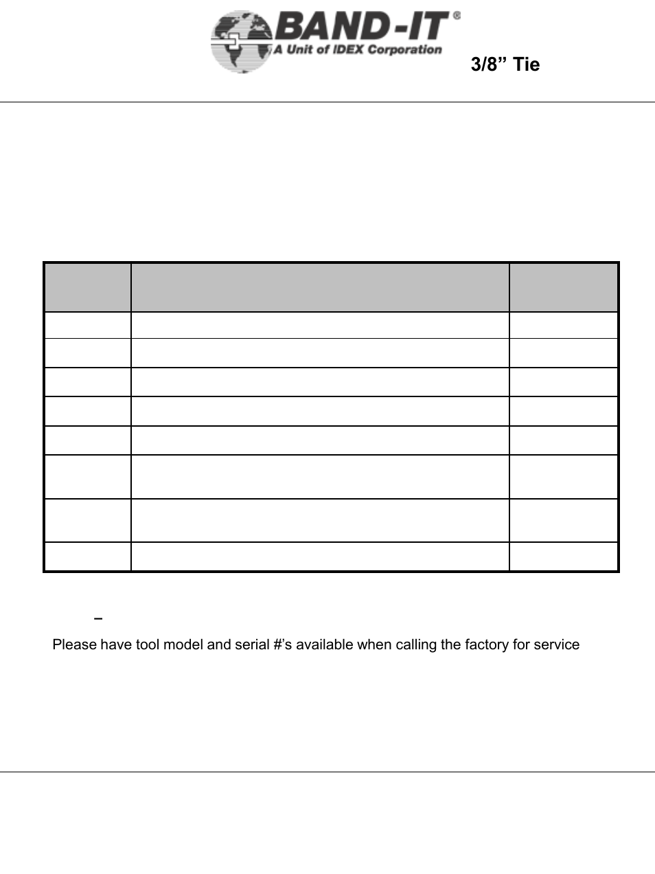 It6000-ab, Maintenance, 22 of 38 | 3/8” tie-lok, Tool | BAND-IT IT6000-AB 3/8 Tie-Lok Tool User Manual | Page 22 / 38