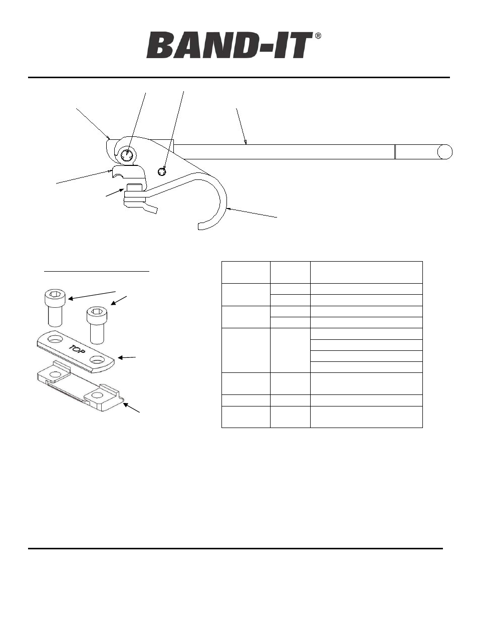 Repair parts & assembly | BAND-IT J00169 JR. Tool Adapter User Manual | Page 2 / 2