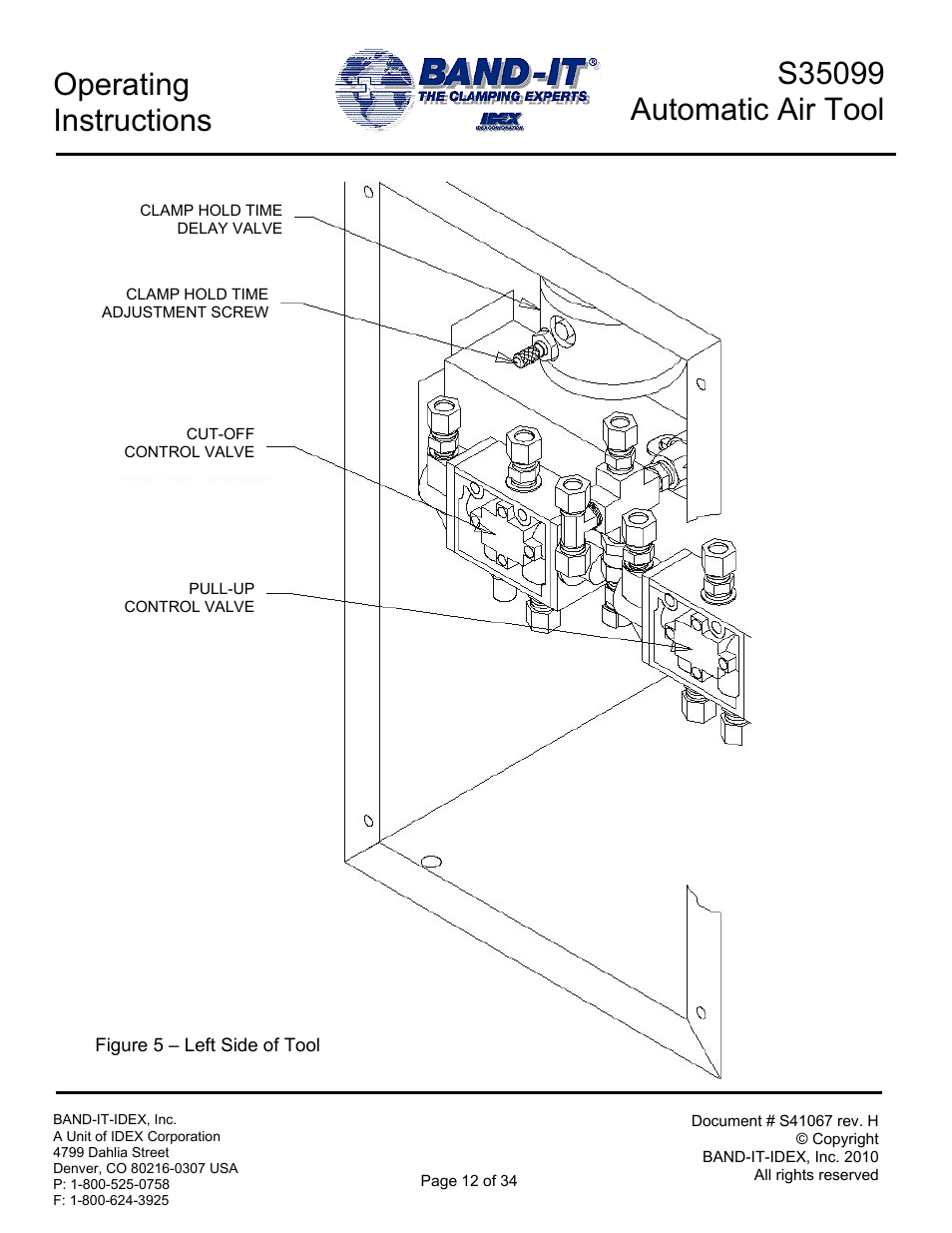 BAND-IT S35099 Automatic Air Tool User Manual | Page 12 / 34