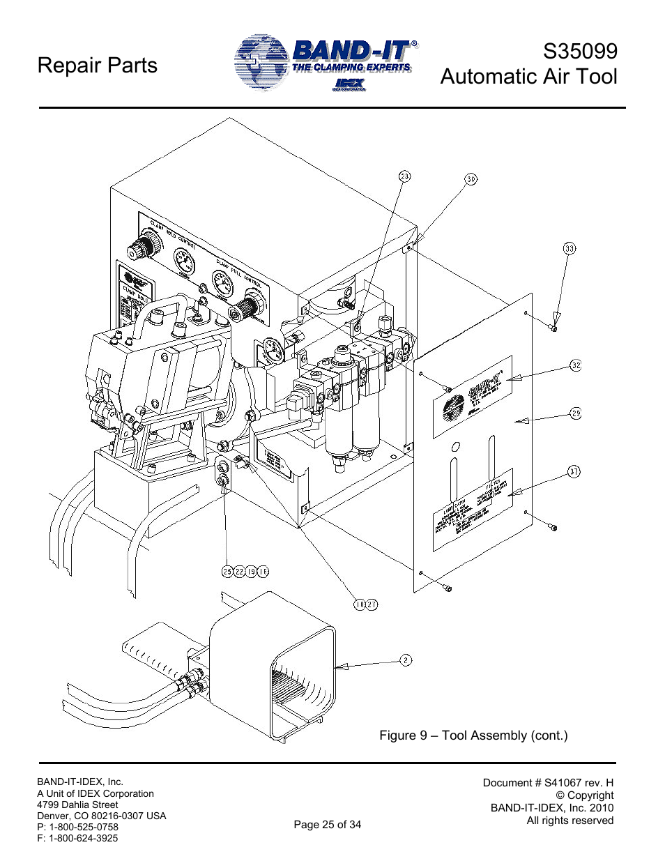 BAND-IT S35099 Automatic Air Tool User Manual | Page 25 / 34