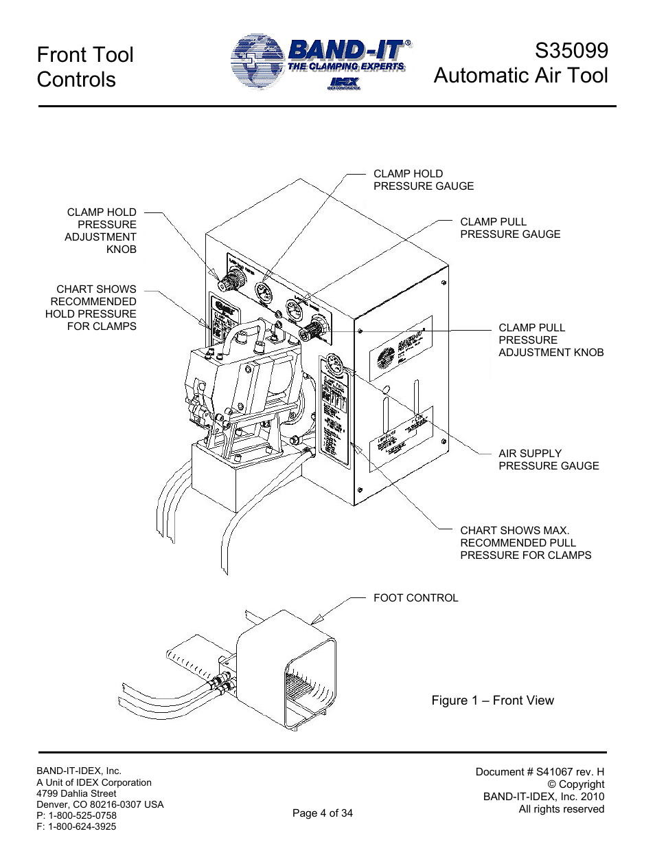 BAND-IT S35099 Automatic Air Tool User Manual | Page 4 / 34