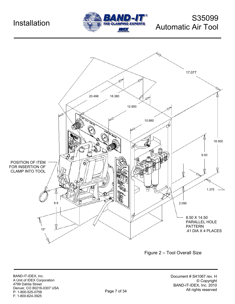 BAND-IT S35099 Automatic Air Tool User Manual | Page 7 / 34