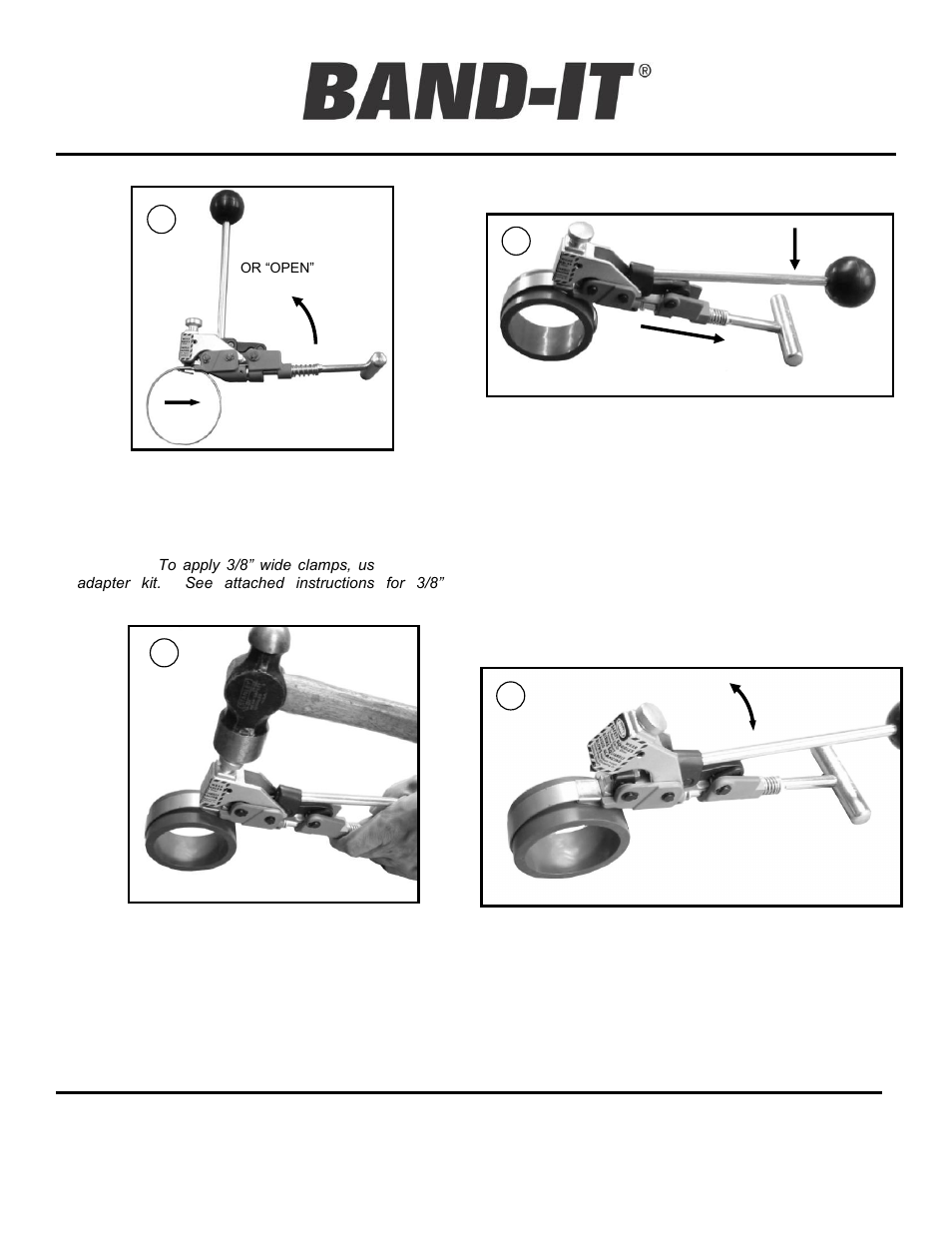 Operating instructions | BAND-IT T30069 Center Punch Hand Tool User Manual | Page 2 / 5