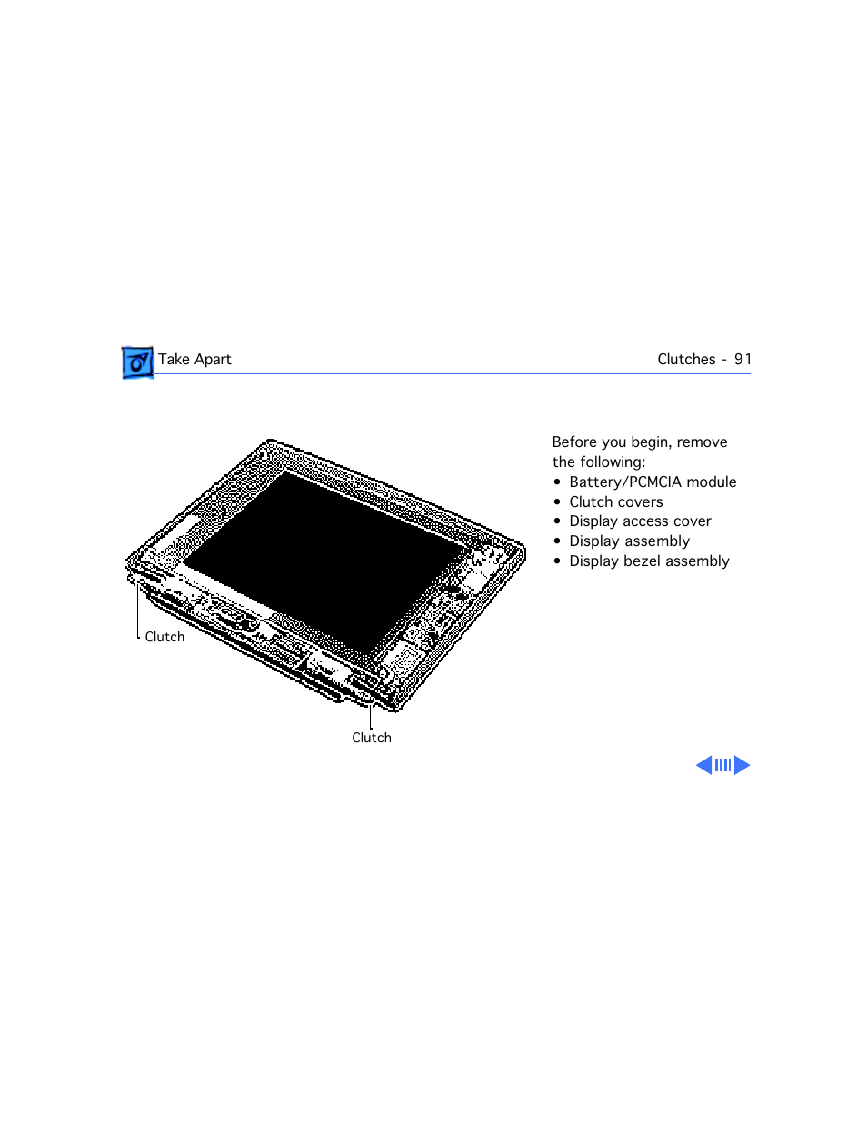 Clutches | Apple Mac PowerBook 550c User Manual | Page 148 / 175