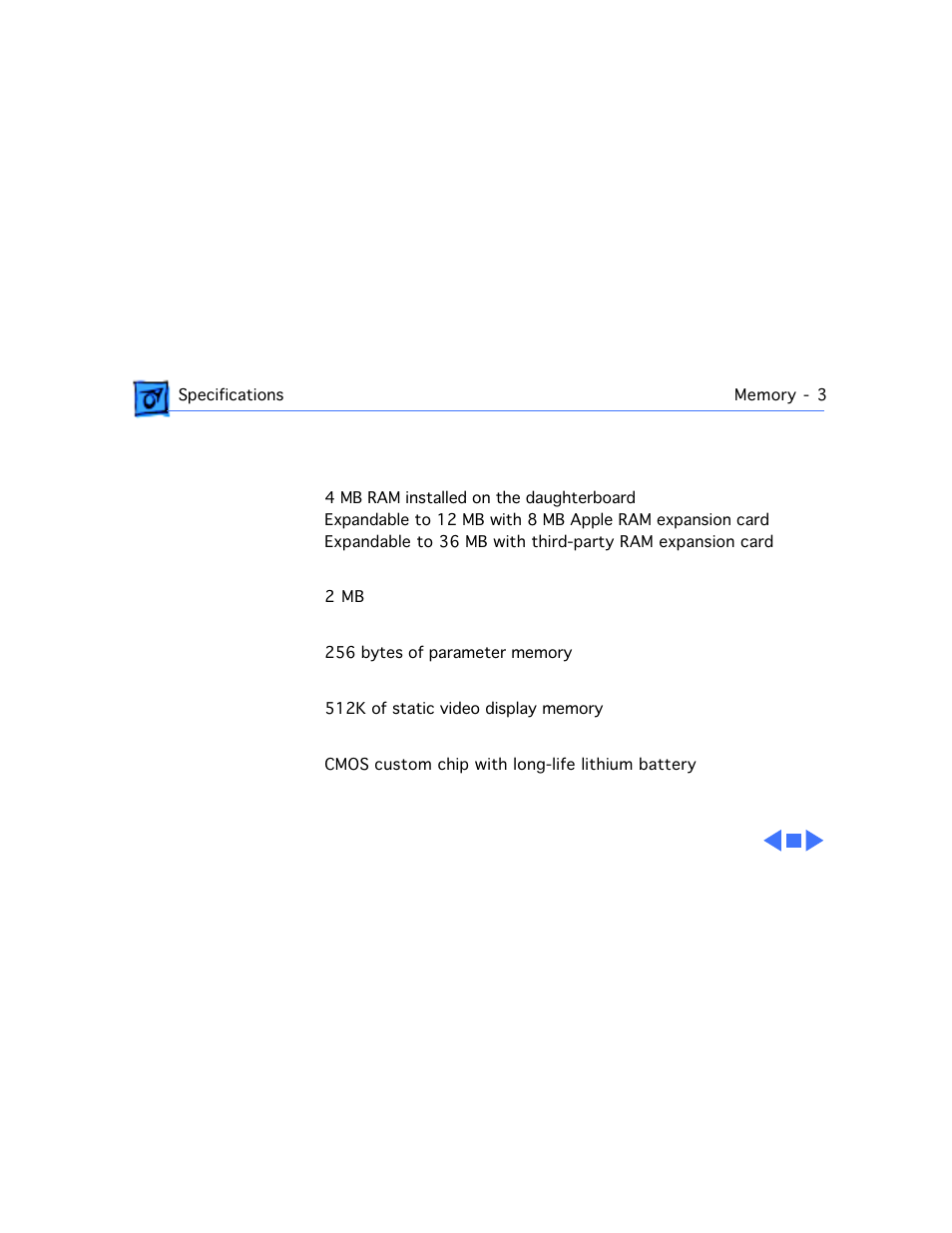 Memory | Apple Mac PowerBook 550c User Manual | Page 17 / 175