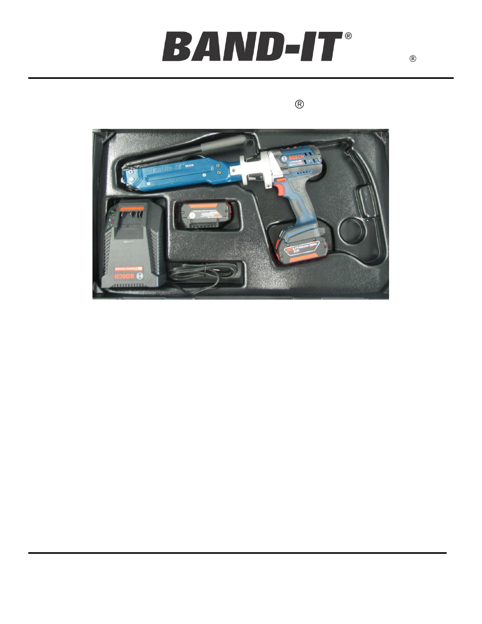 BAND-IT UL4000-C Cordless Ultra-Lok Tool User Manual | 14 pages