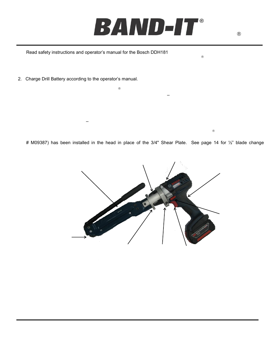 Setup instructions | BAND-IT UL4000-C Cordless Ultra-Lok Tool User Manual | Page 3 / 14