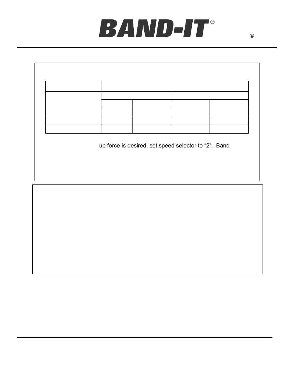 Settings | BAND-IT UL4000-C Cordless Ultra-Lok Tool User Manual | Page 5 / 14