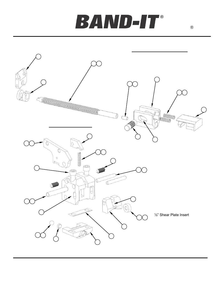 Exploded views | BAND-IT UL4000-C Cordless Ultra-Lok Tool User Manual | Page 8 / 14