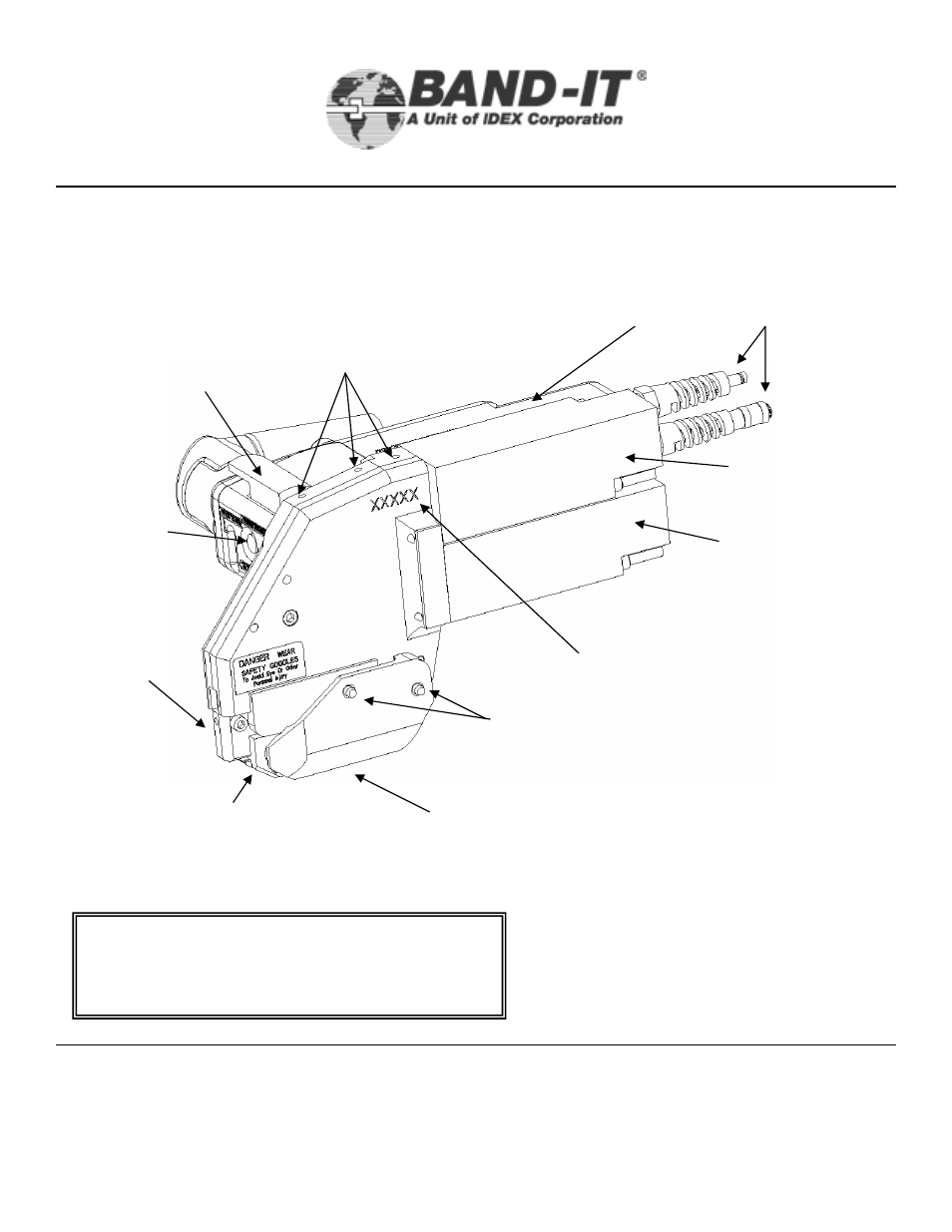 Xit6000-ca, Parts identification, Xit6000-ca tool body | BAND-IT XIT 6000-CA 3/8 Tie-Lok Tool User Manual | Page 5 / 38