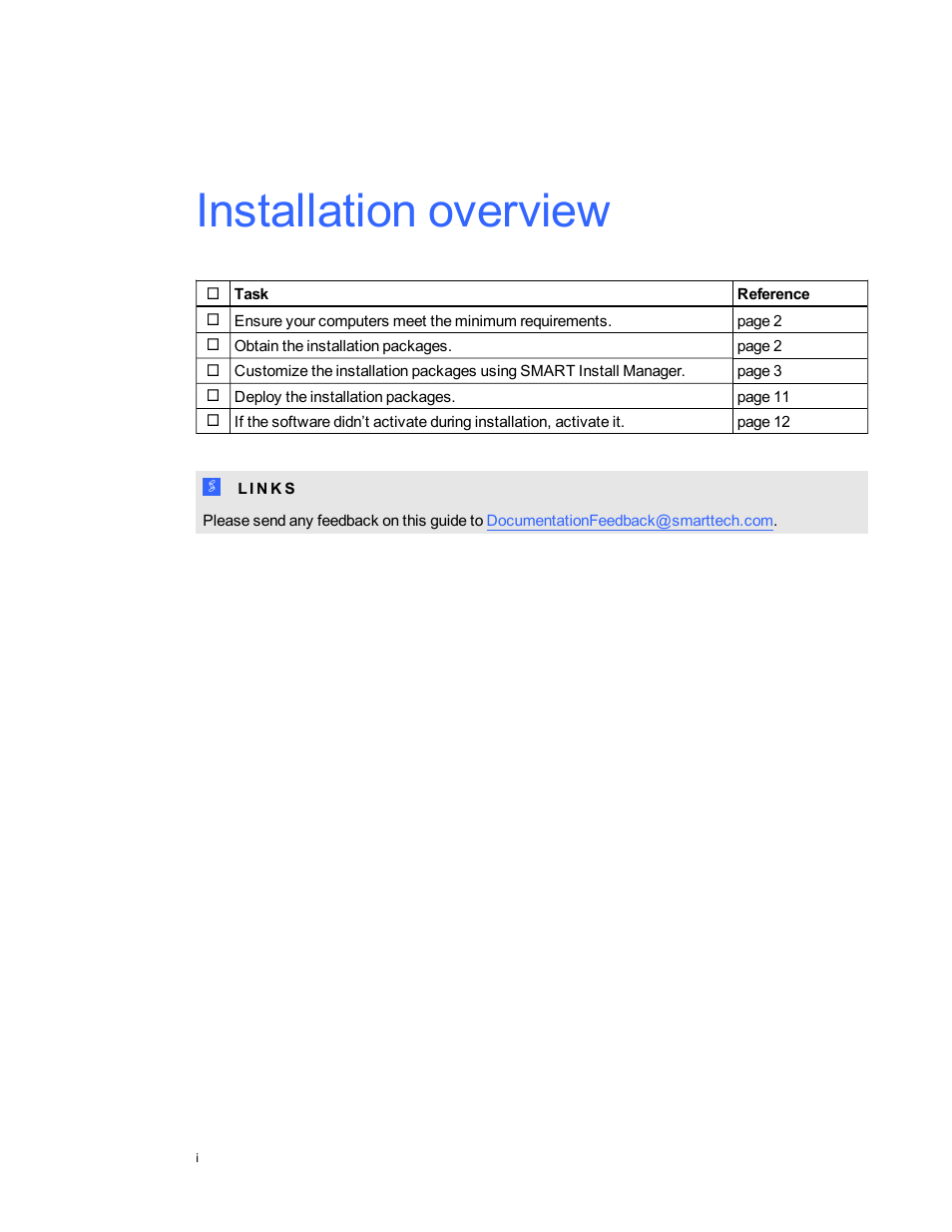 Installation overview | Smart Technologies Education Software Installer 2011 Mac OS User Manual | Page 3 / 42