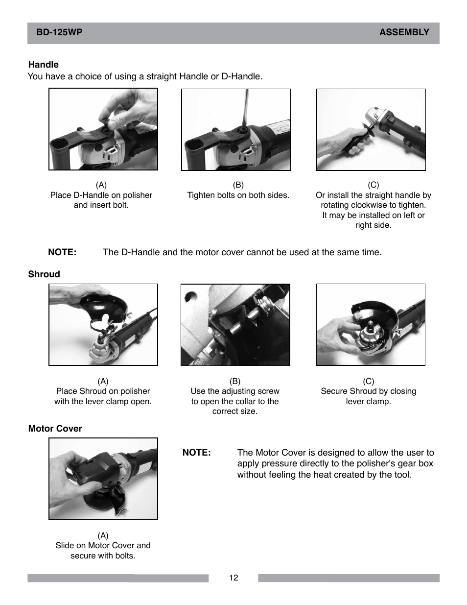 Barranca Diamond BD-125WP User Manual | Page 12 / 24