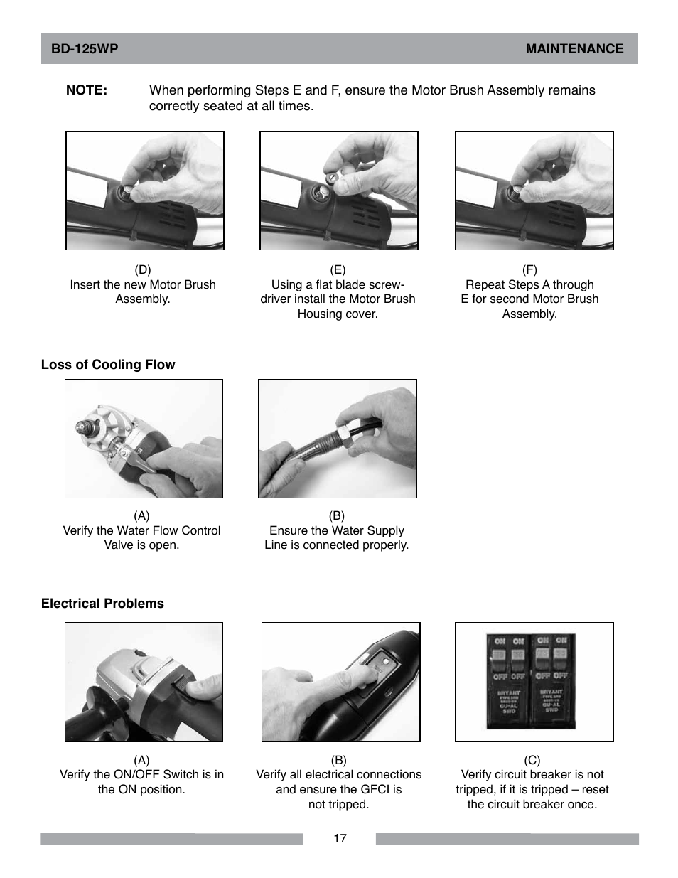 Barranca Diamond BD-125WP User Manual | Page 17 / 24