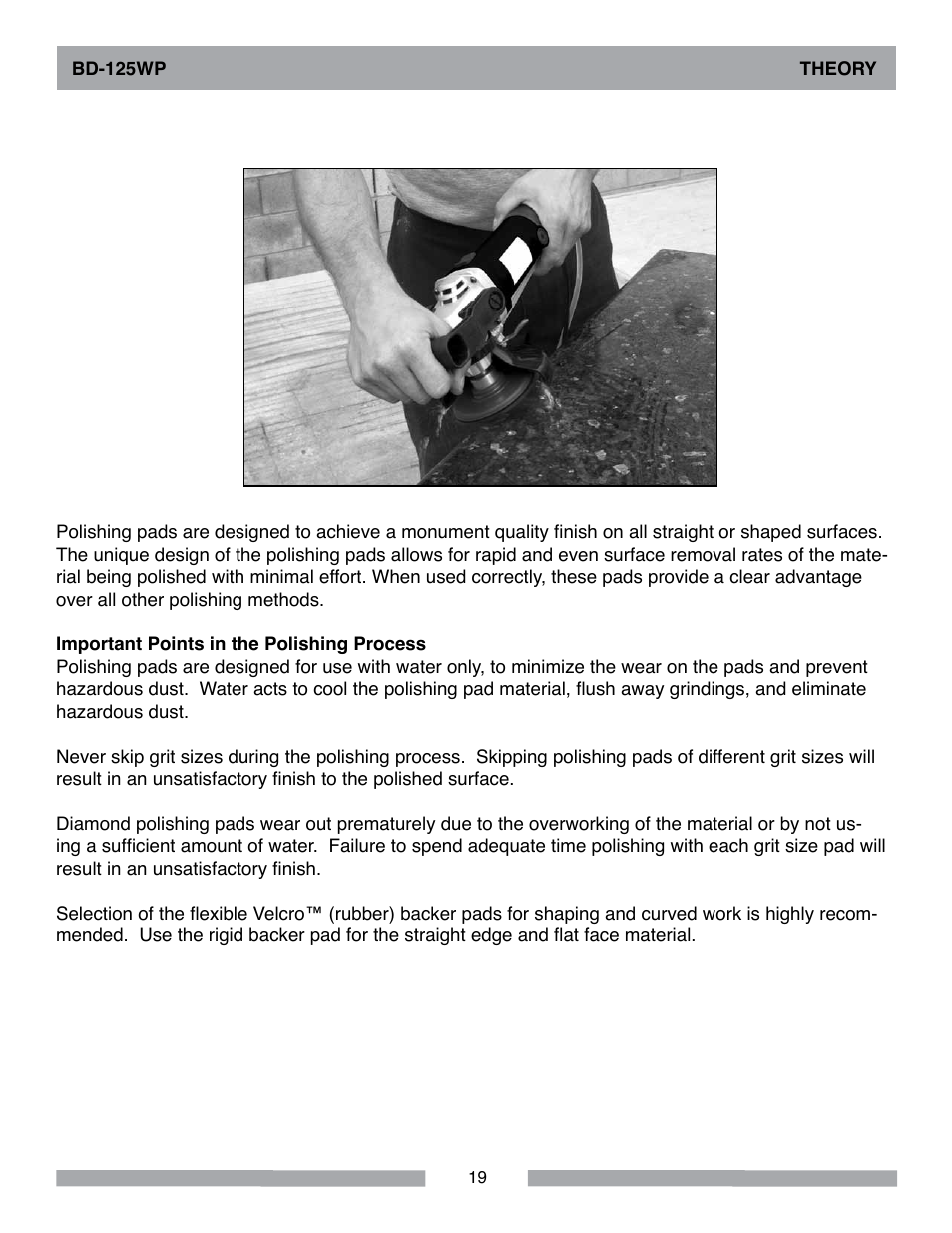 Barranca Diamond BD-125WP User Manual | Page 19 / 24