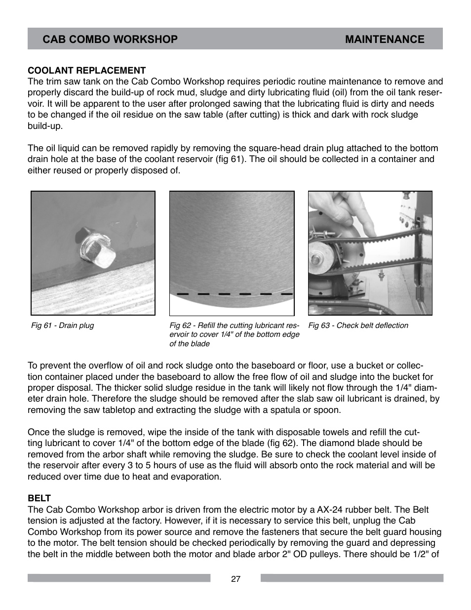 Barranca Diamond CAB COMBO WORKSHOP User Manual | Page 27 / 40