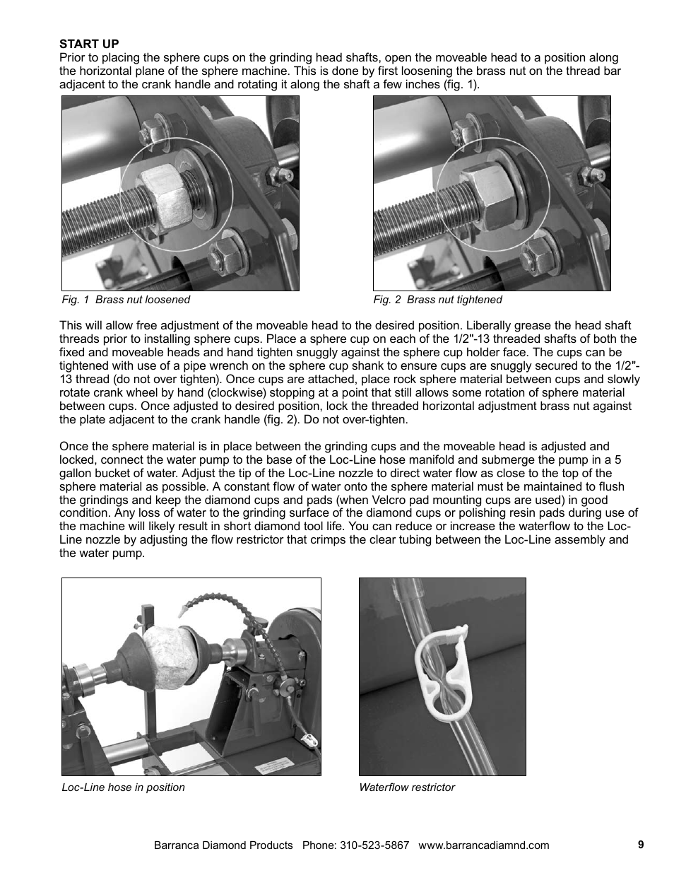 Barranca Diamond FIREBALL 2 AXLE SPHERE MACHINE User Manual | Page 9 / 16