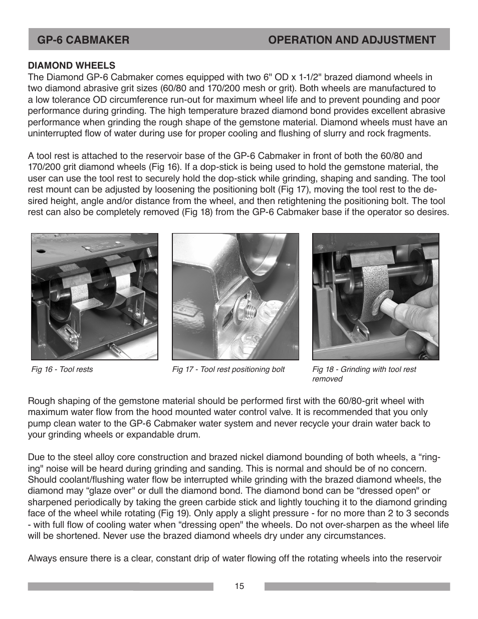 Barranca Diamond GP-6 Cabmaker User Manual | Page 15 / 40