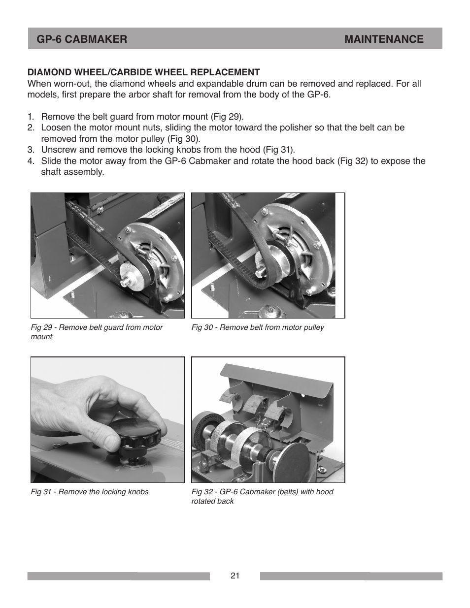 Barranca Diamond GP-6 Cabmaker User Manual | Page 21 / 40