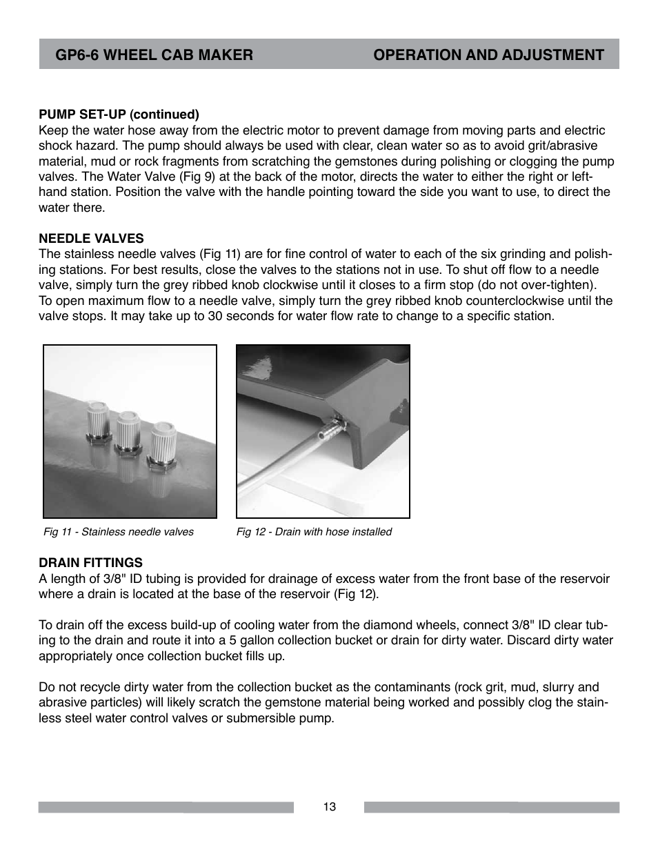 Barranca Diamond GP6-6 Wheel Cab Maker User Manual | Page 13 / 36