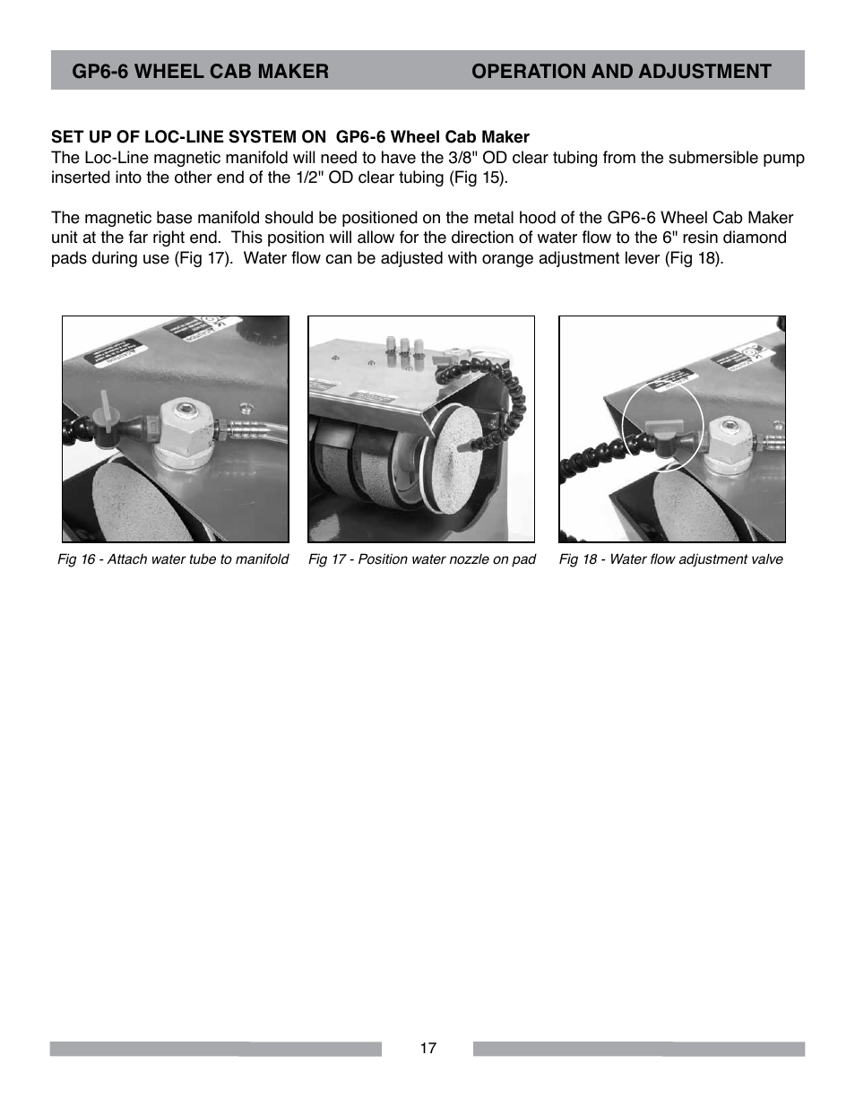 Barranca Diamond GP6-6 Wheel Cab Maker User Manual | Page 17 / 36