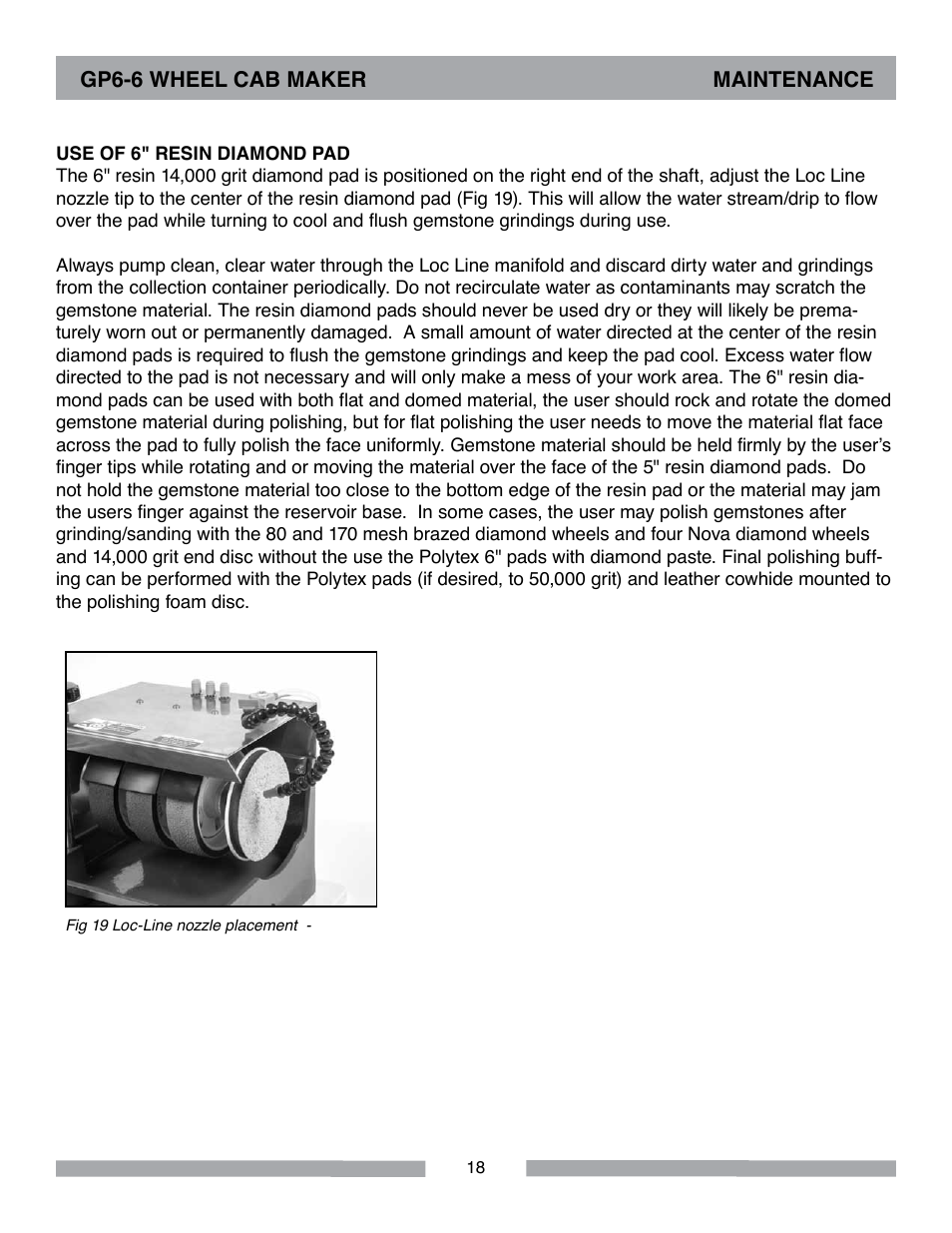Barranca Diamond GP6-6 Wheel Cab Maker User Manual | Page 18 / 36