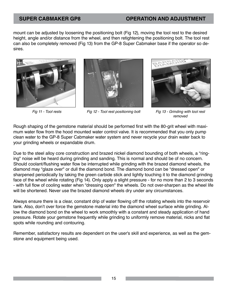 Barranca Diamond SUPER CABMAKER-GP8 User Manual | Page 15 / 32