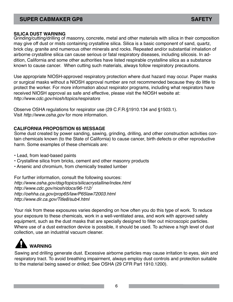 Barranca Diamond SUPER CABMAKER-GP8 User Manual | Page 6 / 32