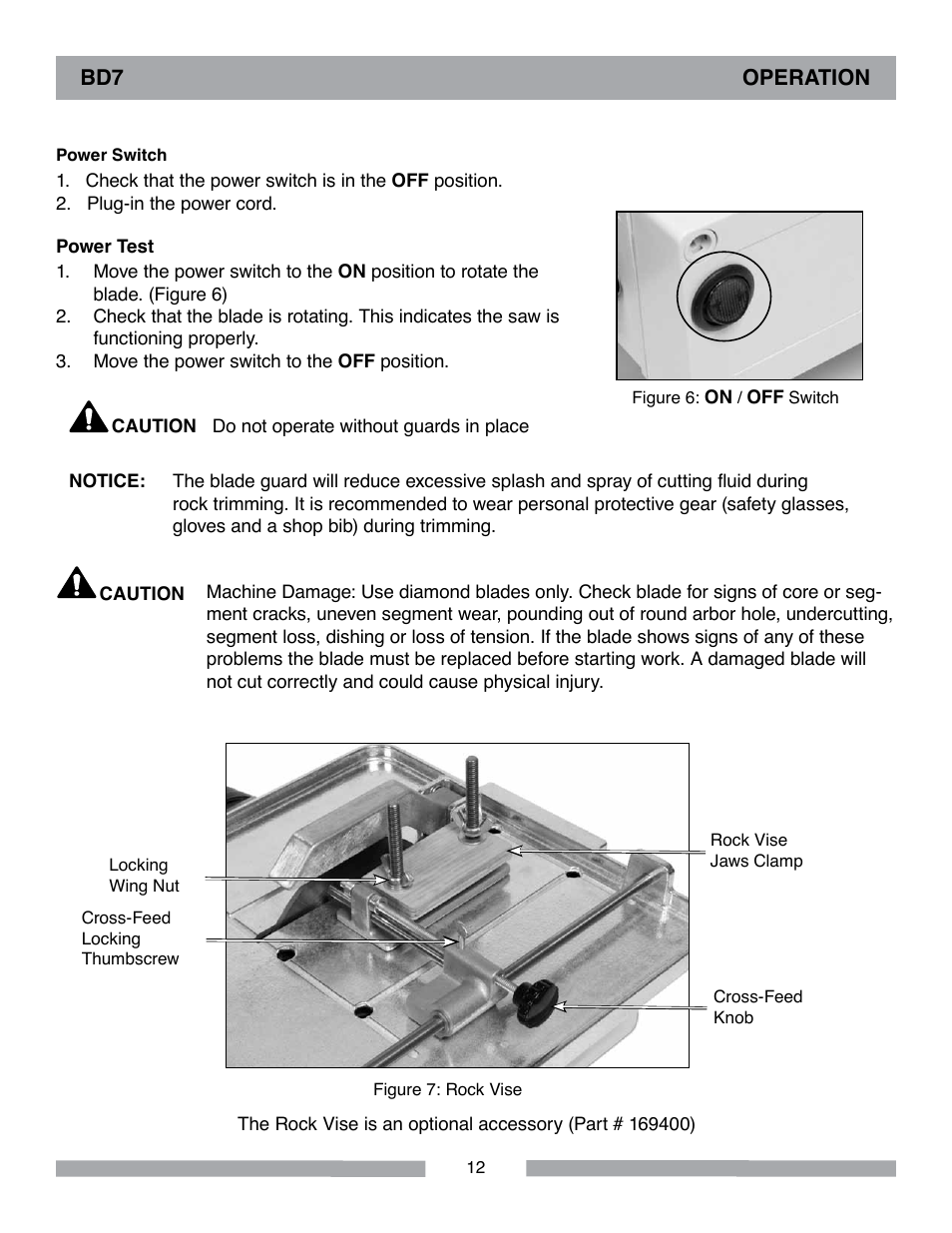 Barranca Diamond BD7 Trim Saw User Manual | Page 12 / 28