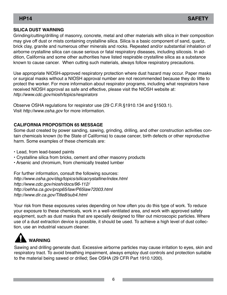 Barranca Diamond HP14 Slab Saw User Manual | Page 6 / 32