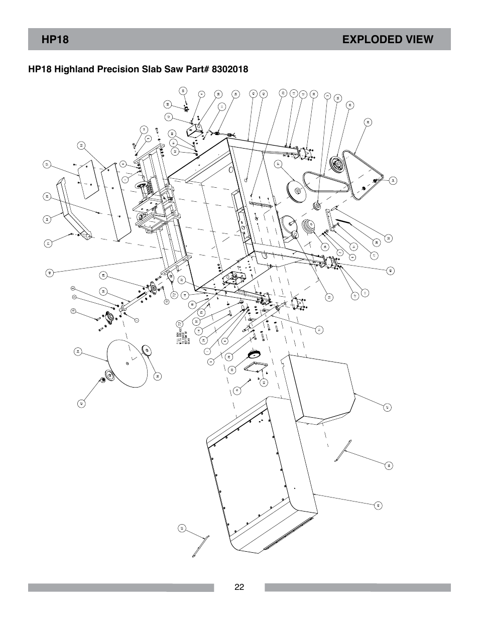 Barranca Diamond HP18 Slab Saw User Manual | Page 22 / 40