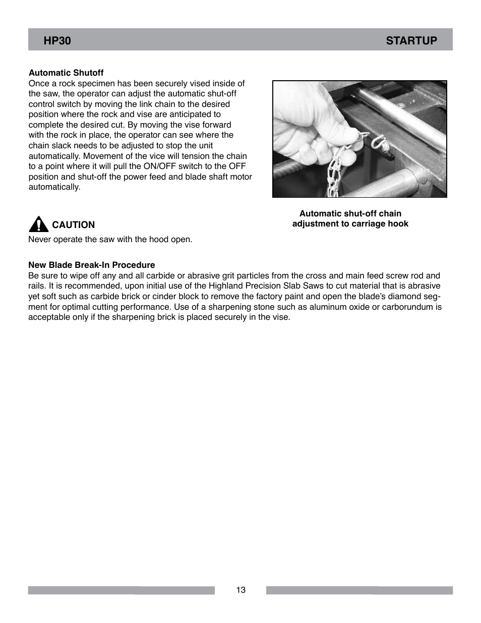 Barranca Diamond HP30 Slab Saw User Manual | Page 13 / 32