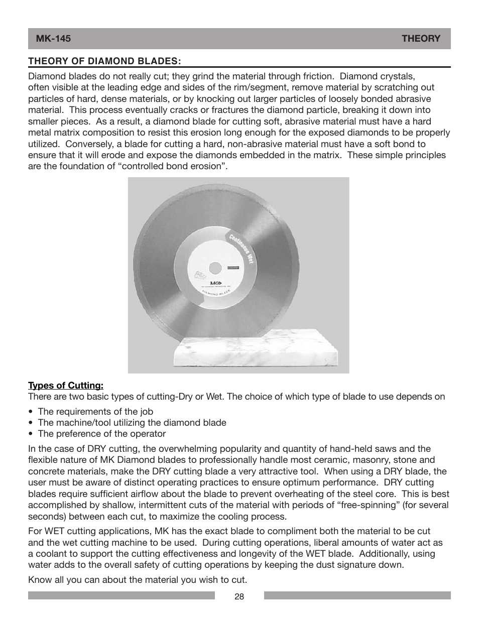 Barranca Diamond MK-145 Tile Saw User Manual | Page 28 / 32