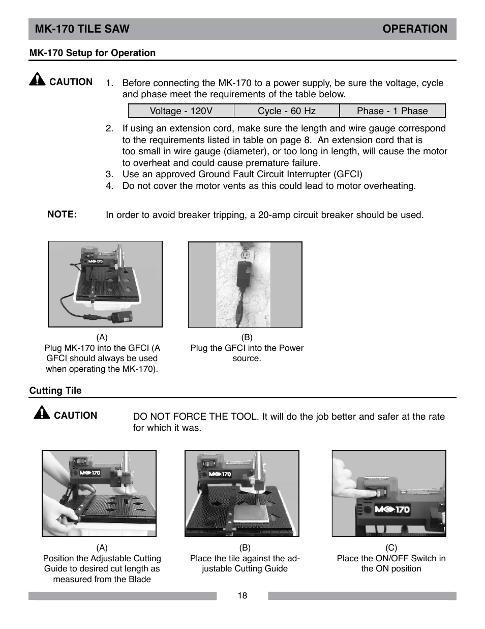 MK Diamond MK-170 User Manual | Page 18 / 36