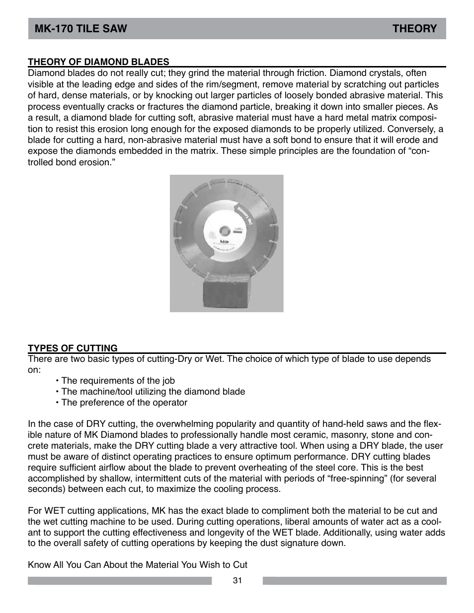 MK Diamond MK-170 User Manual | Page 31 / 36