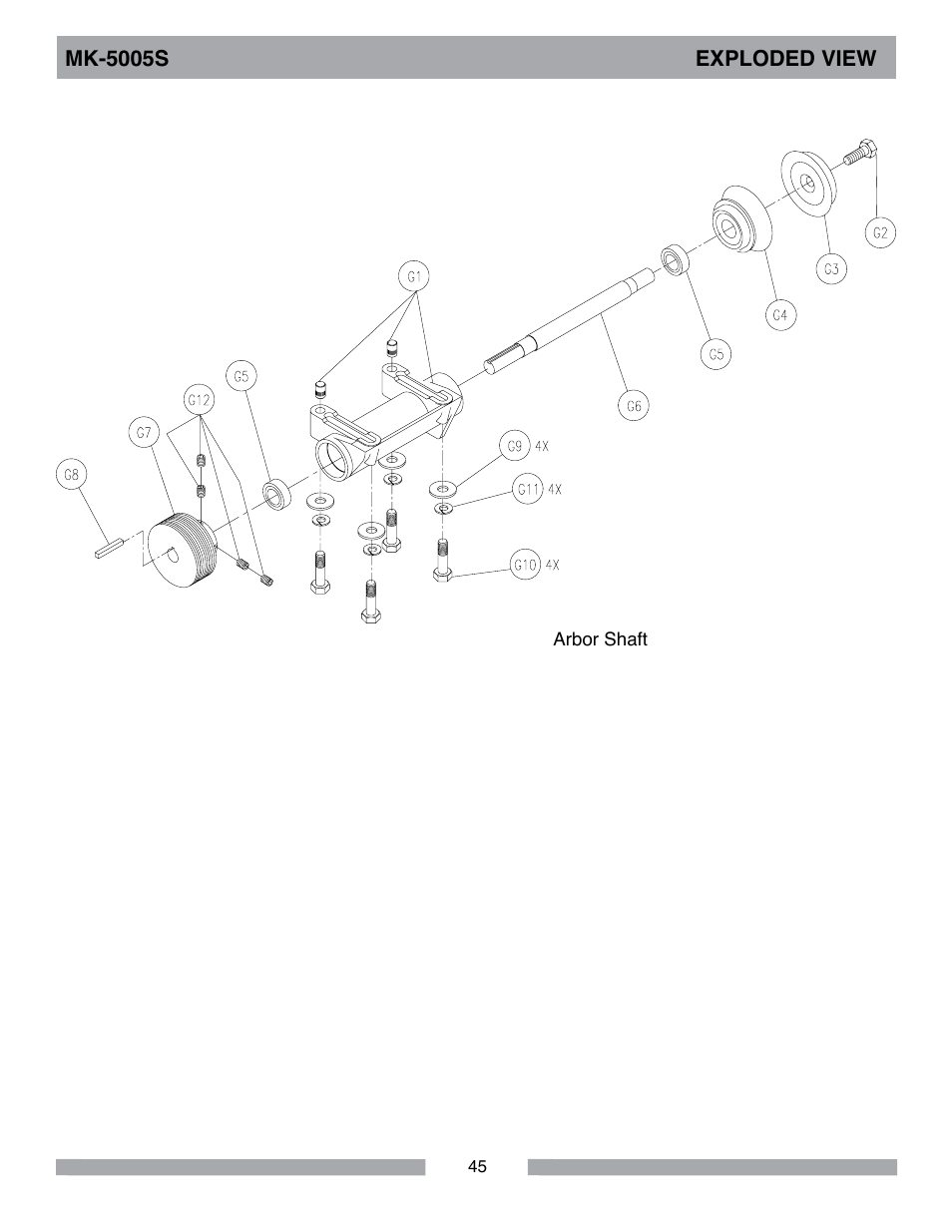 Barranca Diamond MK-5005S Block Saw User Manual | Page 45 / 56