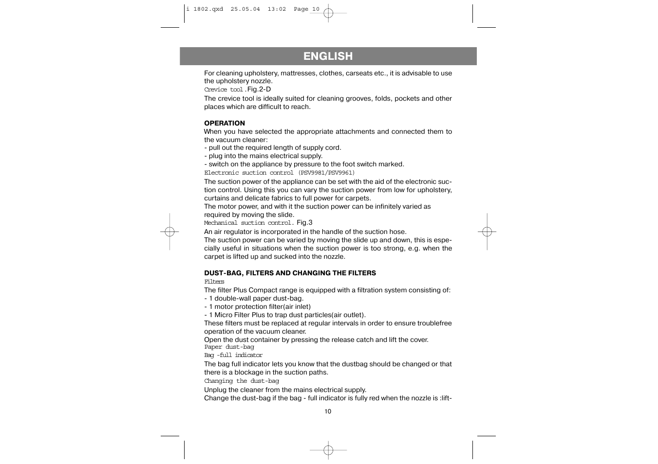 English | Vitek VT-1802 User Manual | Page 10 / 12