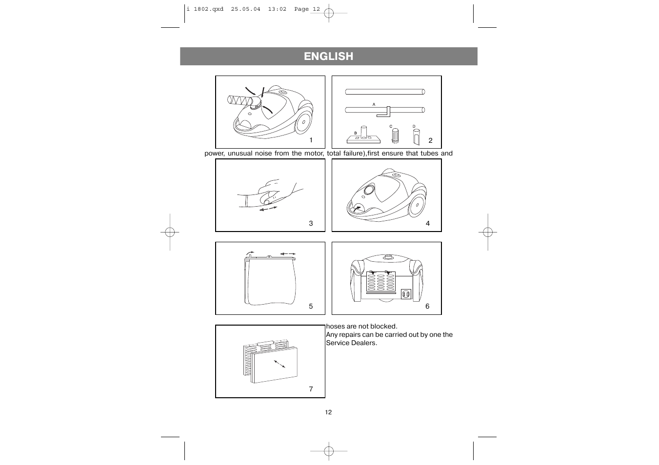 English | Vitek VT-1802 User Manual | Page 12 / 12
