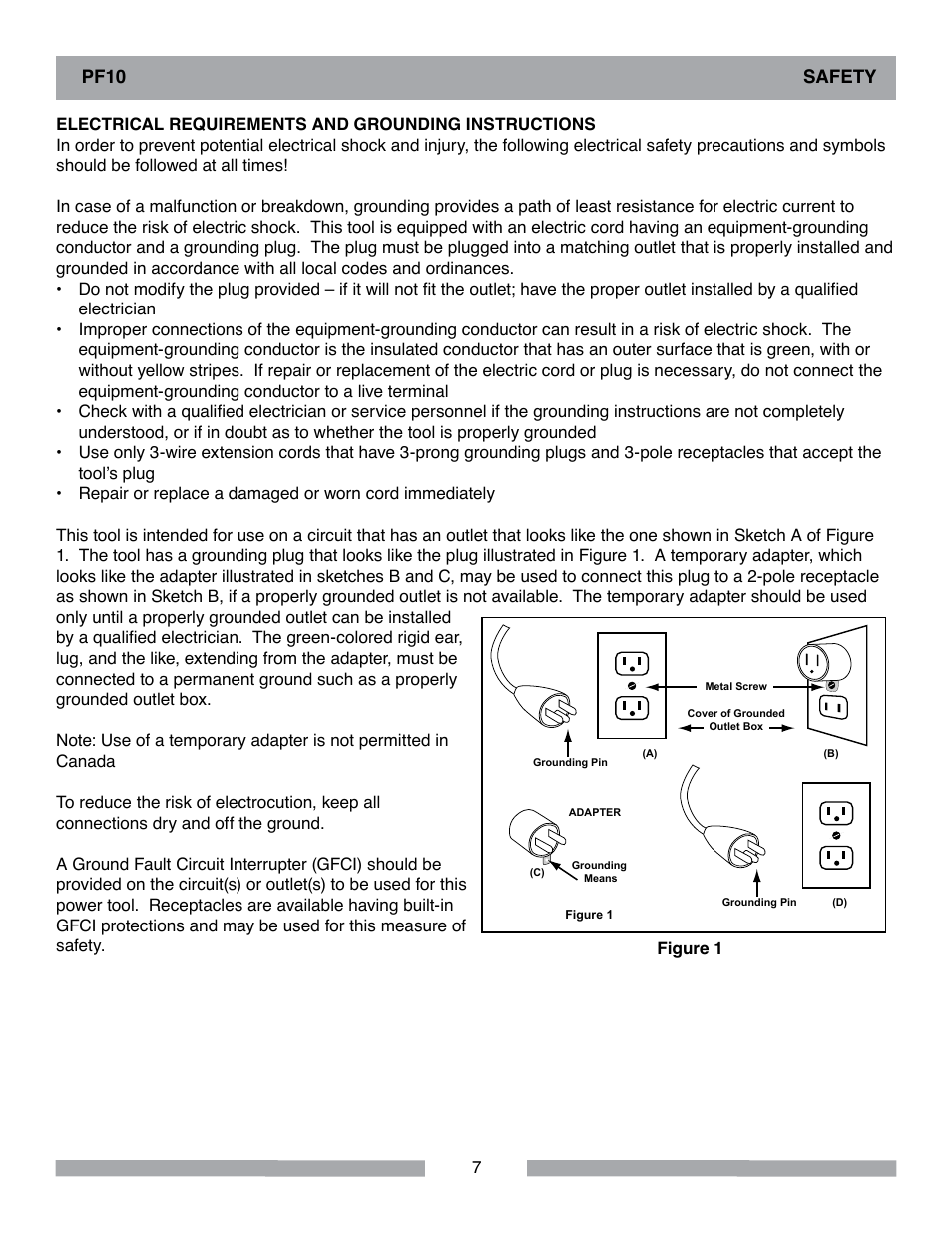 Barranca Diamond PF10 Power Feed Trim Saw User Manual | Page 7 / 36