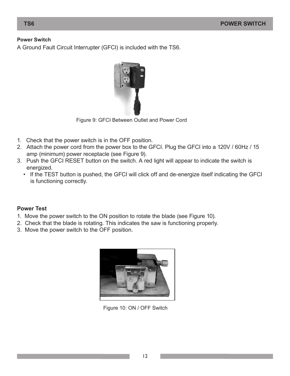 Barranca Diamond 6-inch TS6 Trim Saw User Manual | Page 12 / 24