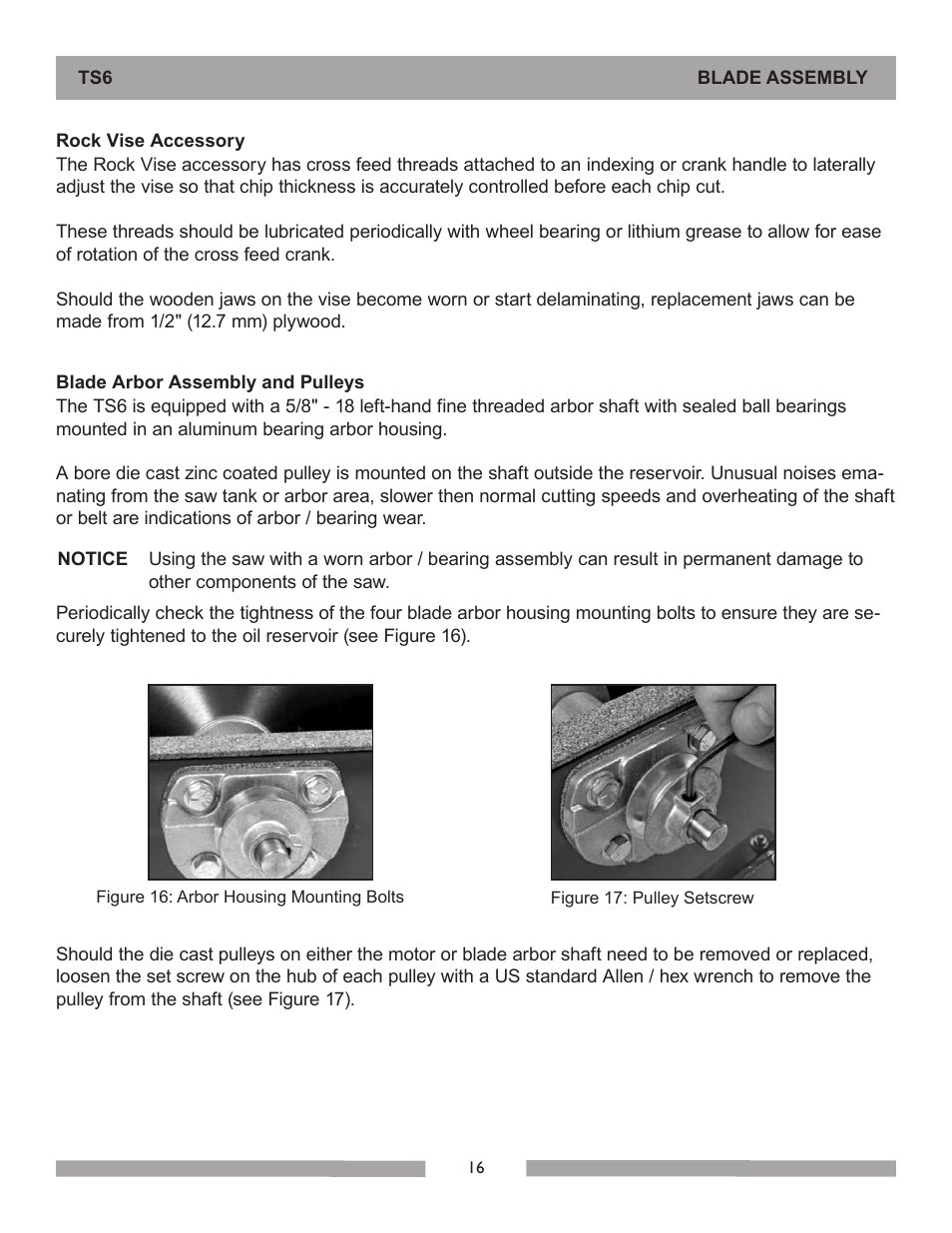 Barranca Diamond 6-inch TS6 Trim Saw User Manual | Page 16 / 24