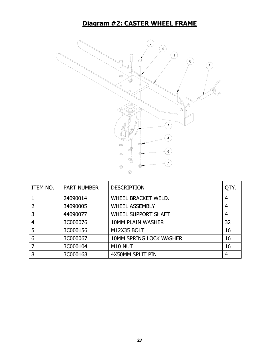 BASELINE Lift BL409 User Manual | Page 27 / 38