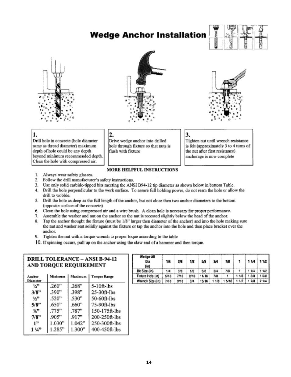 BASELINE Lift BL412 User Manual | Page 14 / 32