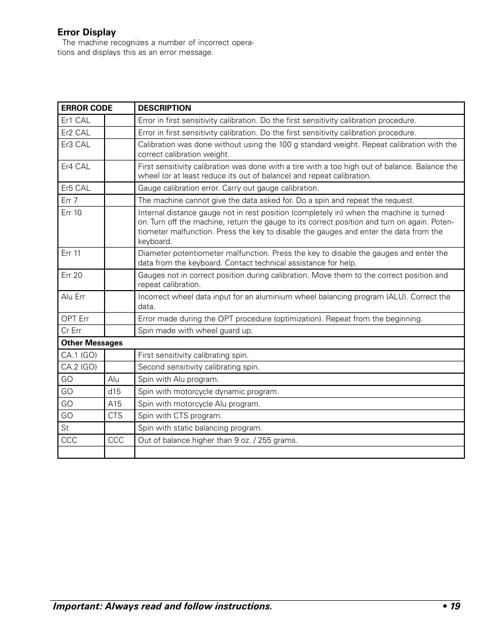 BASELINE 225 User Manual | Page 23 / 28