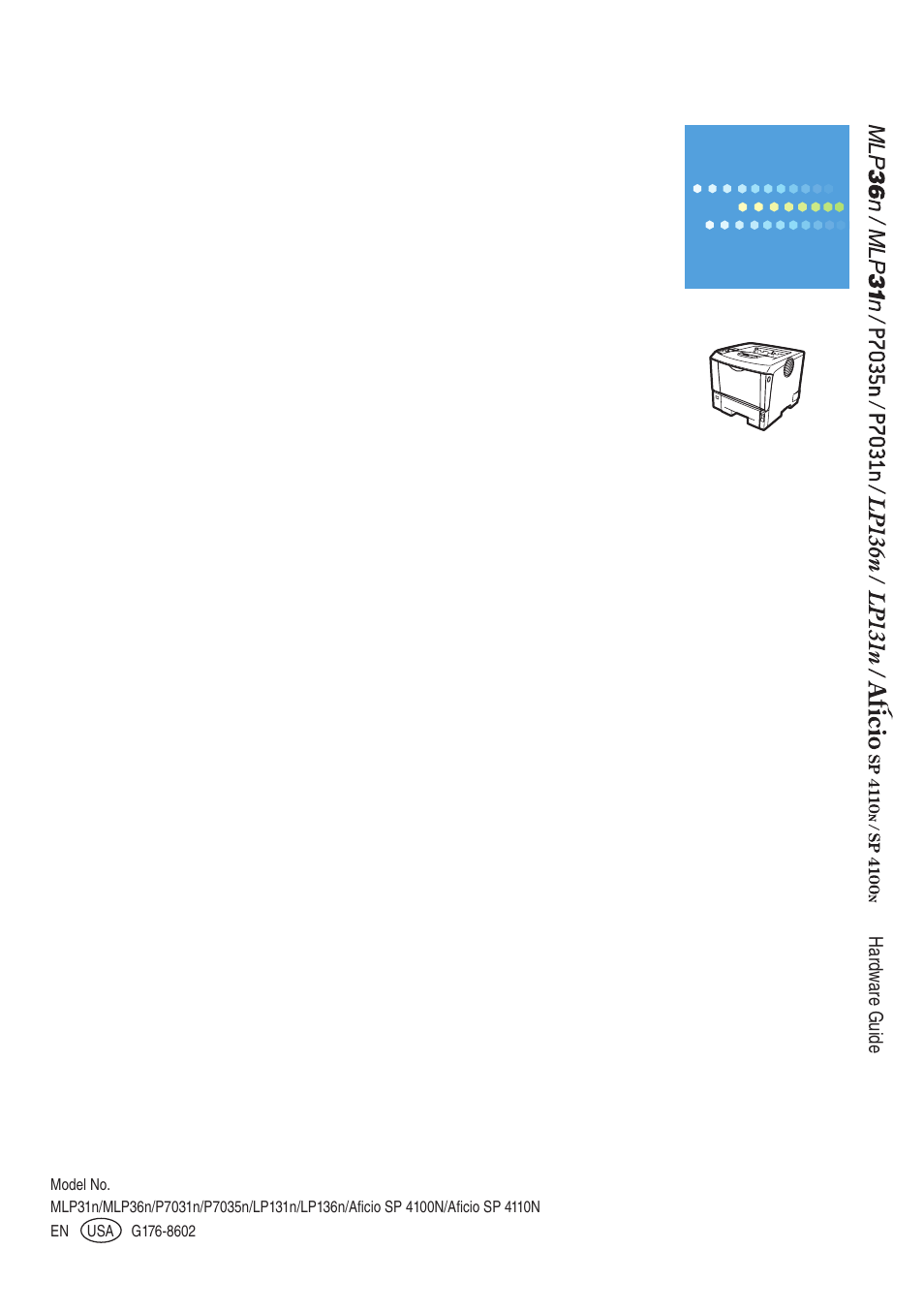 Ricoh Aficio SP 4110N User Manual | Page 204 / 204