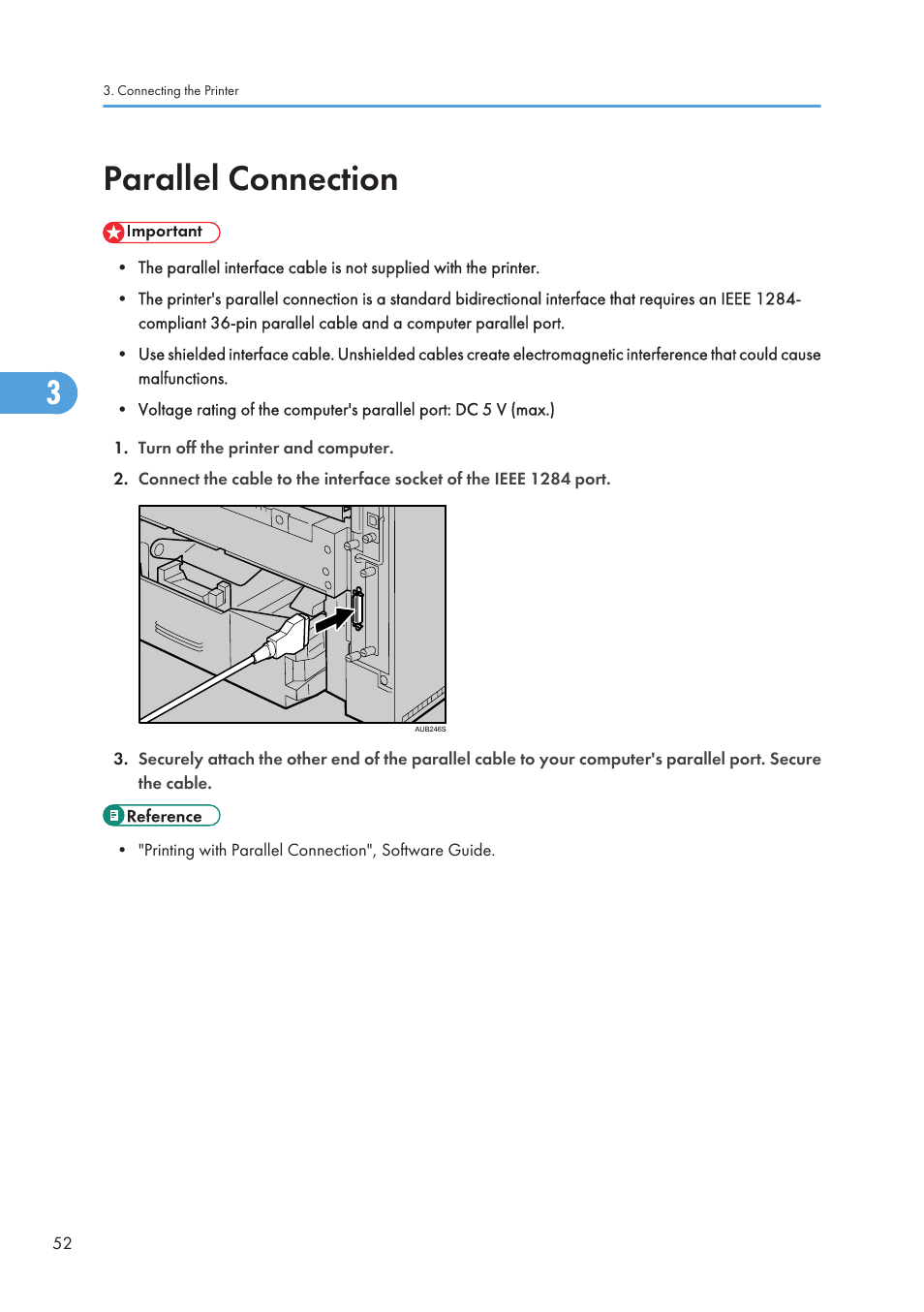 Parallel connection | Ricoh Aficio SP 4110N User Manual | Page 54 / 204