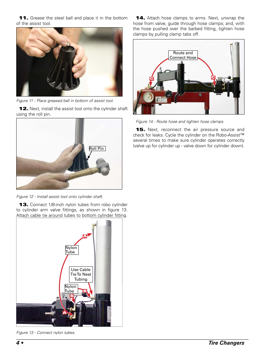 4 • tire changers | BASELINE Robo-Assist Accessory Kit 85607617 User Manual | Page 4 / 12