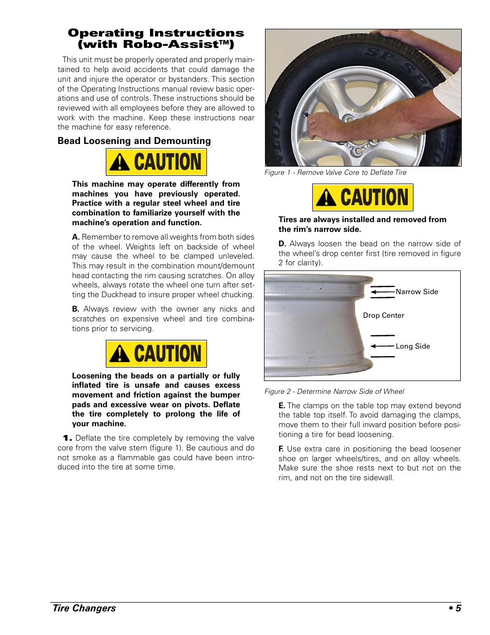 Caution, Operating instructions (with robo-assist™) | BASELINE Robo-Assist Accessory Kit 85607617 User Manual | Page 5 / 12