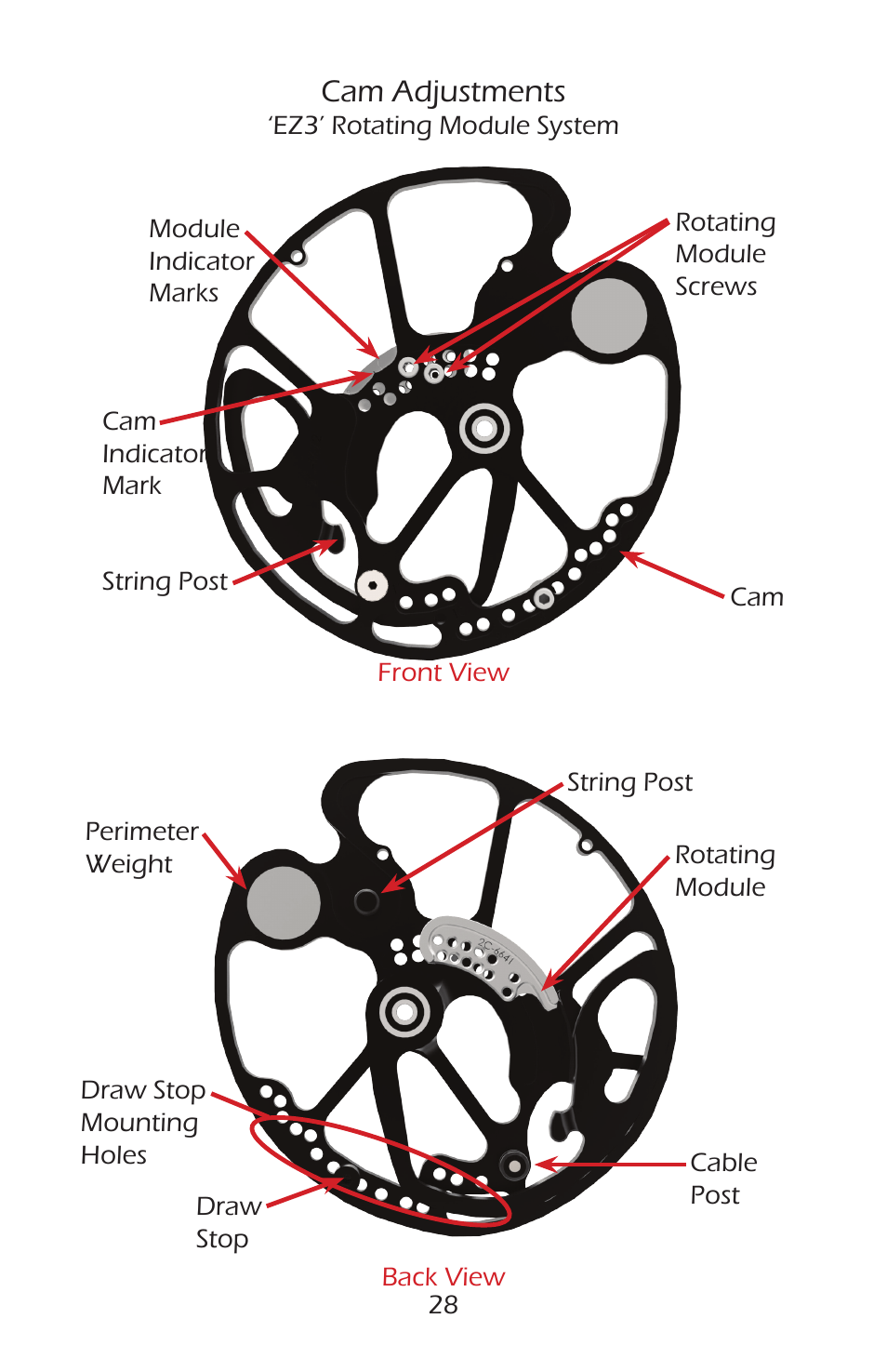 Cam adjustments | Bear Archery Compound Bow 2014 User Manual | Page 31 / 40