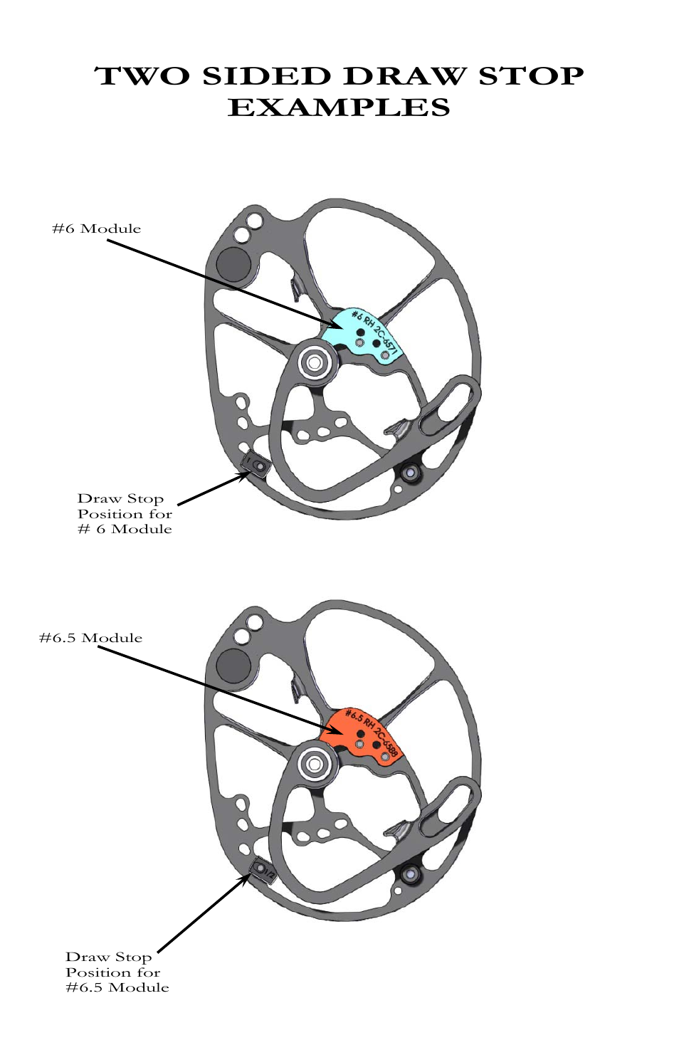 Two sided draw stop examples | Bear Archery Compound Bow 2013 User Manual | Page 21 / 39